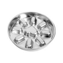 Slow Feeder Bowl Small Dog Stainless Steel Non Slip Puzzle Feeder For Puppies Feeding Bloat Prevention