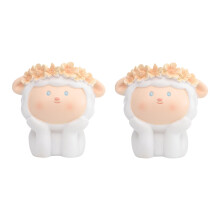 Affascinante vaso da fiori in resina con faccia di animale, vasi carini con fori di drenaggio, idea regalo, coperchio trasparente, soluzioni di