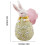 Tabletop Easter Decorations Easter Bunny Decor Spring Bunnies Decoration Resin Rabbit Statue Elegant Tailcoat Bunny Figurine for Home Festivity 4