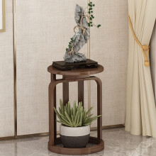 Plant Stand Shelf Indoor Outdoor Use Vertical Tiered Plant Stand 2Tier Plant Rack Model A Corner Patio Light Brown