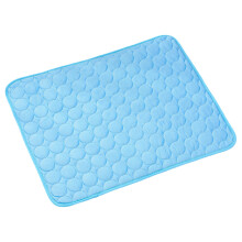 Dog Cooling Mat Breathable For Indoor Outdoor Use Portable Washable Pet Pad Blue Size M
