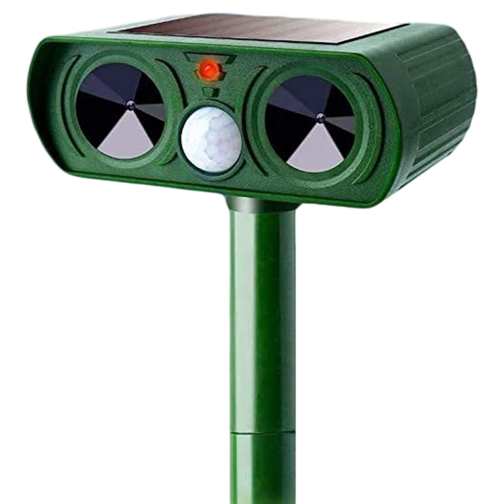 Motion Sensor Animal Repeller Outdoor, Flashing Lights with Waterproof Design Ultrasonic Deterrent for Cats Dogs Rabbits, Solar Powered Garden Yard Pr-image-OPC-PN9D5NW-NEW