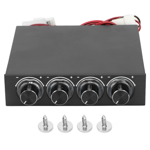Køleventilatorcontroller Humaniseret støjreduktion Multifunktionel PWM-hastighedscontroller 5V-12V 1