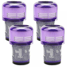 4er-Pack V12-Ersatzfilter, kompatibel mit V12 Slim-Staubsaugern und V12 Detect Slim-Staubsaugern, Teilenummer 97151