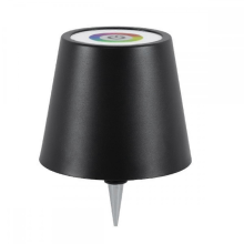 (Schwarz) Kabellose Flaschenlampe mit RGB-Modi und stufenlos dimmbaren 3 Farben, wiederaufladbarer Lampenschirm