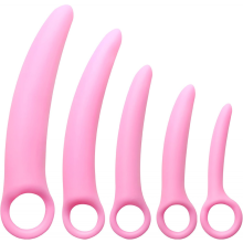 5er-Pack Silikon-Beckenbodenmuskel-Dilator-Set, Beckenbodenmassagegerät für Frauen, Beckenbodenmuskeltrainer, Stärkung des Beckenbodens