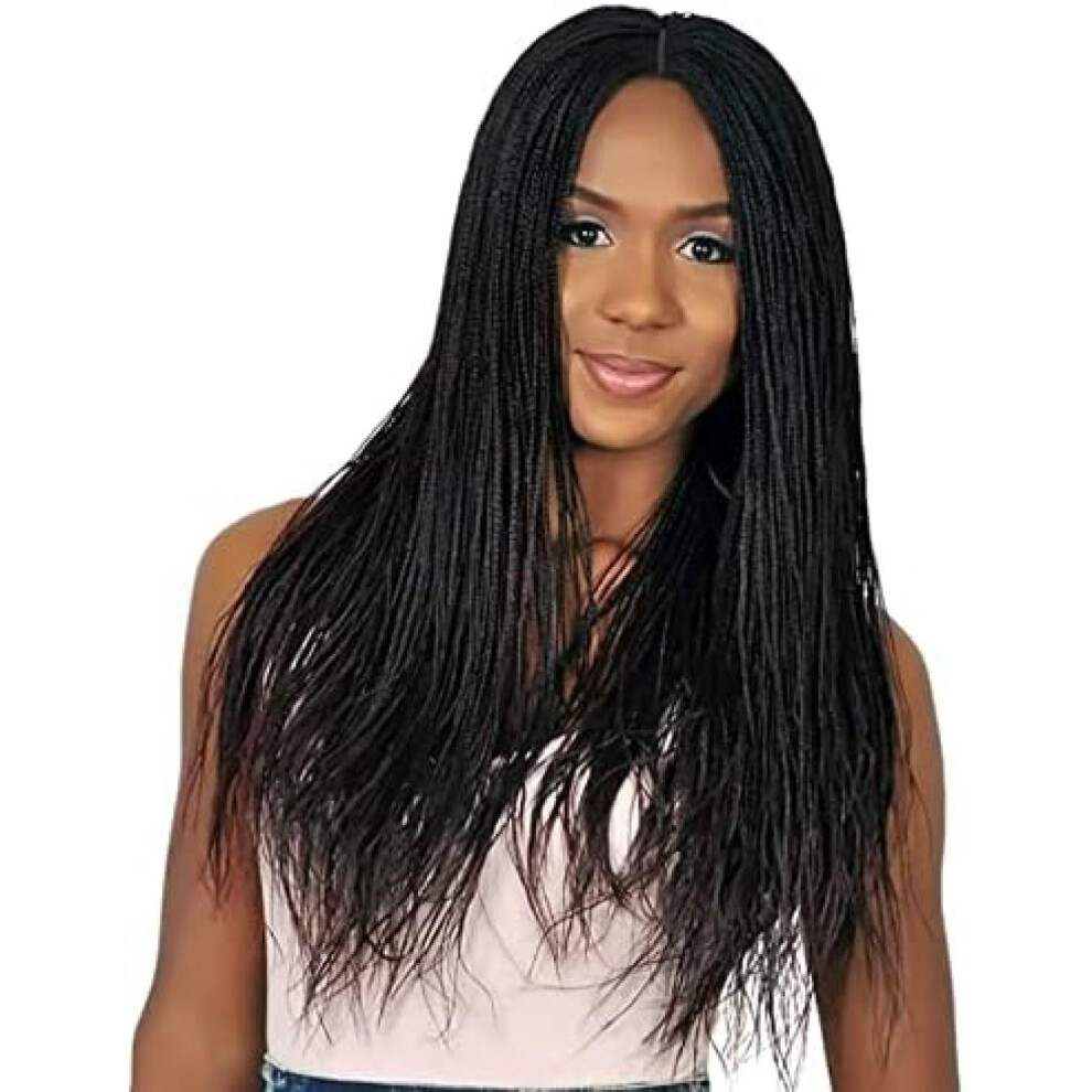 Micro Twist Wig Micro Box Braids Wig, African American Hair, For Cosplay And Christmas Party, For African American Women