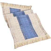 30x140cm Washable Polyester Table Runner Decorative-Blue