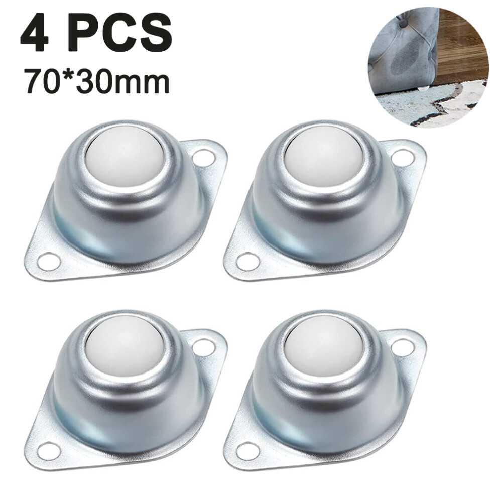 Flange Mounted Caster Unit For Conveyor Systems, Load Bearing Capacity Smooth Movement Ball Transfer Bearing With Nylon Roller Ball, 360 Rotation Ind 9012352557720