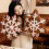 Christmas Snowflake Pattern Throw-Dark brown star anis 42CM 7