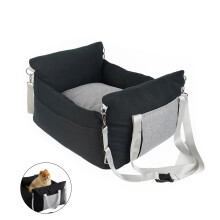 Cats Dogs Safety Seat Travel Carriers Traveling Car Pet-Black