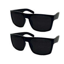 2-pack XL polarized sunglasses for men with wide frames, fits large heads.