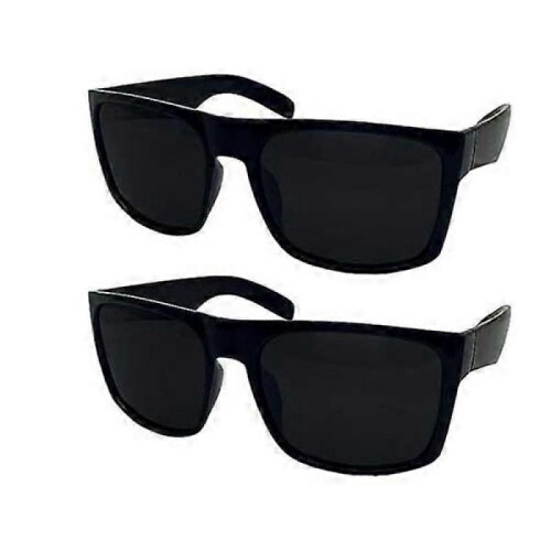 2-pack XL polarized sunglasses for men with wide frames, fits large heads.