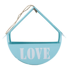 Elegant Metal Wall Planter, Nordic Minimalist Style Hanging Planter For Indoor & Outdoor, Graceful And Creative Shape Design, Sturdy And Durable White