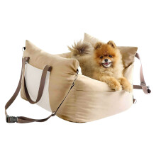 Cats Dogs Safety Seat Travel Carriers Traveling Car Pet-Brown