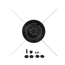 Strahlendes Solar-Wasserspiel, abnehmbare Solarpumpe mit LED-Beleuchtung, Anti-Verstopfungs-Filterdesign, einstellbarer Wasserdurchfluss und stabile