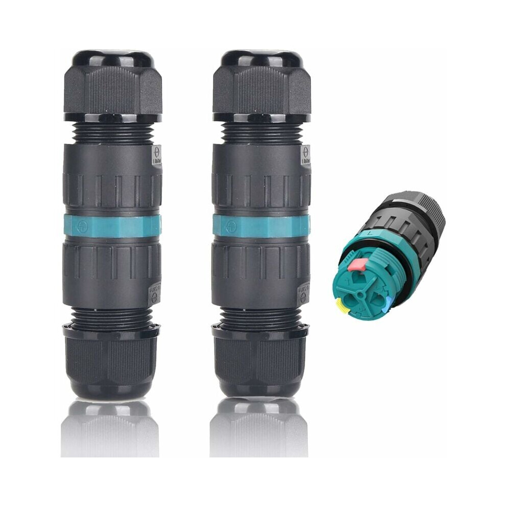 Ip68 Waterproof Quick Connector, Anti-Uv Plastic Waterproof Junction Box For Outdoor Lighting, Screw-Free Polycarbonate And Pa66 Outdoor Junction Box 9489125541086