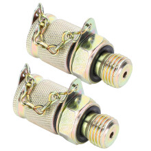 2Pcs Hydraulic Test Adapters M12x1.25 & M10x1 High Pressure Hose Fittings