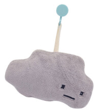Hanging Hand Towel for Children Absorbent Corals Fleece-grey