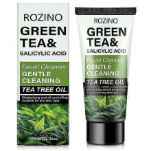 Tea Tree Oil Facial Cleaner with Salicylic AcidTea Tree Cleansing Foam, Blackhead Remover, Pore Cleanser, Oil Control, Soothing