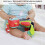 Multi Function Baby Cart Hanging Plush Robot Doll with Teether Pendant 10x34cm 5
