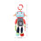 Multi Function Baby Cart Hanging Plush Robot Doll with Teether Pendant 10x34cm 6