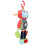 Multi Function Baby Cart Hanging Plush Robot Doll with Teether Pendant 10x34cm 10