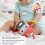 Multi Function Baby Cart Hanging Plush Robot Doll with Teether Pendant 10x34cm 4