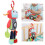 Multi Function Baby Cart Hanging Plush Robot Doll with Teether Pendant 10x34cm 11