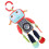 Multi Function Baby Cart Hanging Plush Robot Doll with Teether Pendant 10x34cm 8