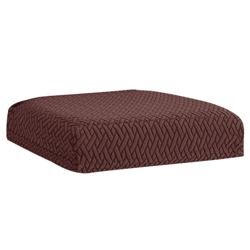 High Stretch Dining Chair Cover Liquid Protective-Deep Coffee