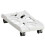 Computer Tower Stand Adjustable Mobile CPU Stand CPU Holder PC Tower Stand with Rolling Caster Wheels Riser Stand White 1