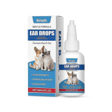 Vet-Approved Cat & Dog Ear Drops - Yeast Infection Treatment & Itchy Ear Relief | Gentle Ear Cleaner for Pets | 60ML