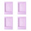 Modern 3Inch Square Frame for Instantly Print-Lilac purple 1