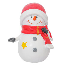 Lightweighted Resin Rabbit Snowman Statue For Yard-Style D
