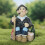 Lightweighted Resin Rabbit Snowman Statue For Yard-Style D 5