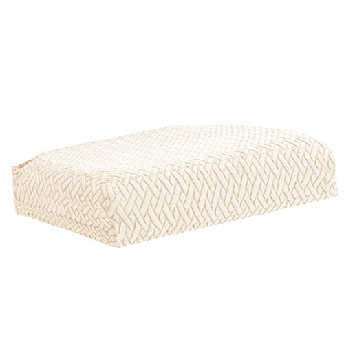 Housse de chaise de salle à manger élastique, résistante-BeigeA