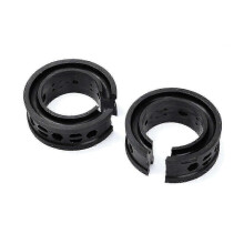 (B) 2025 2pcs Black Rubber Shock Absorber for Cars - Spring Bumper Power Cushion-Good