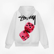 (2XL, Style 02) Cotton Dice Hoodie, Unisex Hooded Sweatshirt, Stylish Top for Men and Women
