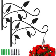 Outil décoratif pour l'intérieur et l'extérieur, crochet de suspension pour plantes en fer forgé à la main, robuste et polyvalent, facile à