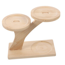 Wood Plant Stand Tiered Shelf For Corner Display, Small Shelf Flower Display Holder, 3Tier Wooden Plant Stand