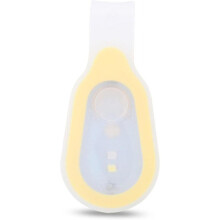 (Yellow) Waterproof Outdoor Portable LED Mini Night Light Running Button Silicone Clip Lamp Cycling lamp