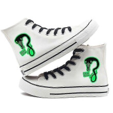 (43) Singer Billie Elish's breathable high-top canvas shoes for couples and teenagers.