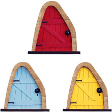 Porte miniature féerique exquise, fabriquée à la main pour votre kit de jardin féerique en forêt, modélisation réaliste avec un effet magique