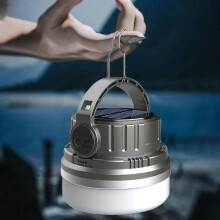 (GN) Solar Portable Camping Tent Night Light, Camping Lantern With Light Modes, Lamp For Outdoor Home And Car, Perfecr For Power Outages, Emergency CC