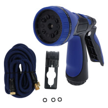 Haveslange i premiumkvalitet, justerbare vandingsmønstre, højtryksfunktion med tommelfingerbetjening, brugervenlig, ergonomisk, blød, skridsikker