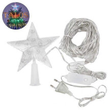 (multicolor) Christmas Tree Cascading Twinkle Lights 8 Modes Adjustable Timer Function Waterproof Easy to Install Cascading Tree Twinkle Fairy Lights