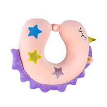 Travel Pillow for Kids,Memory Foam Neck Support Pillow-Pink