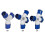 (B) 16a Camping Caravans Single To 2/3 Way Electrical Hook Up Splitter Adapter 3
