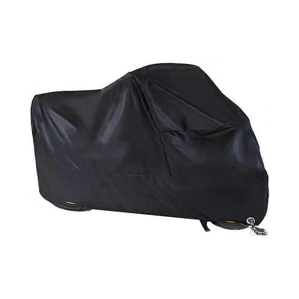 (3XL) Cold-Proof Motorcycle Cover, Waterproof 210D Oxford Cloth, Rain-Proof And Dust-Proof Motorcycle Cover-image